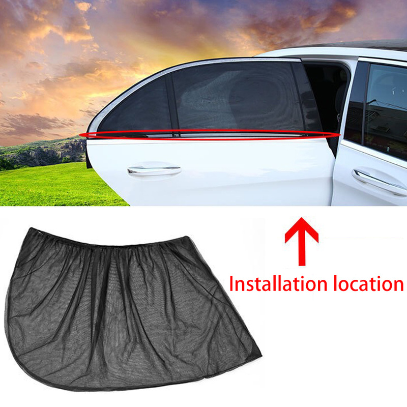 Auto-Seitenfenster-Sonnenschutz Auto-Heckseitenfenster Sonnenschutz Auto-Fenster-Jalousien  versenkbare Auto-Seitenfenster-Sonnenblende
