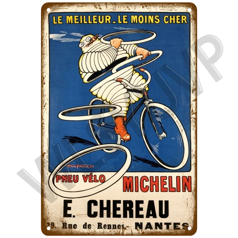 Vintage Metall Schilder Michelin