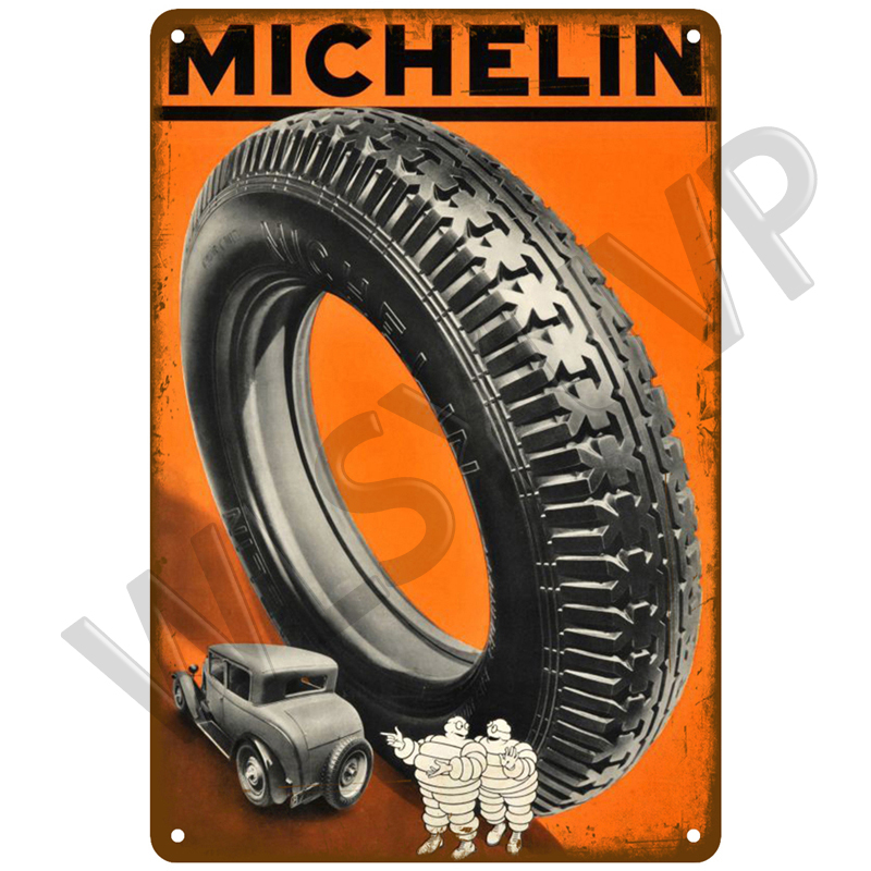 Vintage Metall Schilder Michelin