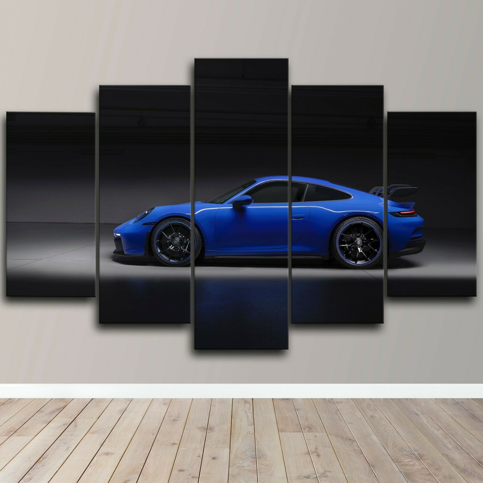 Porsche 911 GT3 Racing Leinwand Wand 5 Panele
