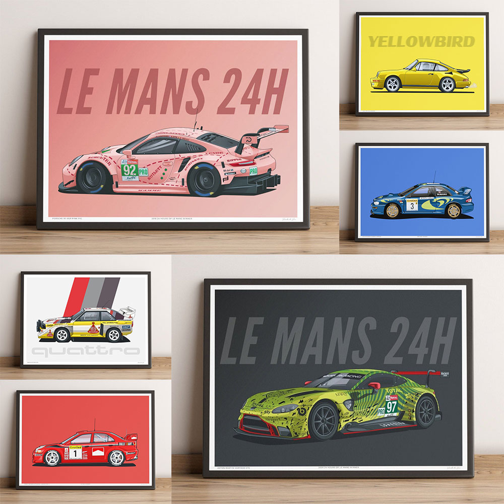 Le Mans Classic Racing Leinwand