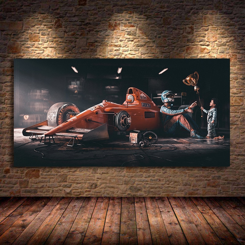 Vintage Ferrari Classic Racing F1 Leinwand