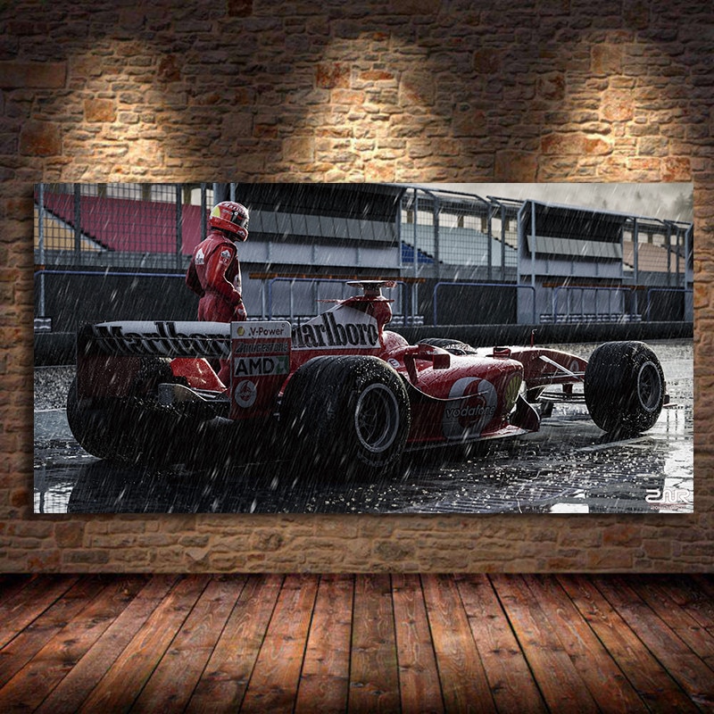 Vintage Ferrari Classic Racing F1 Leinwand