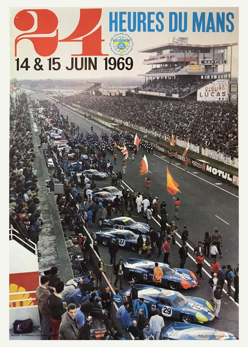 Vintage F1 Racing Kunstdrucke