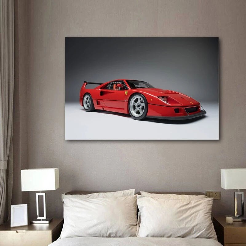 Ferrari F40 Leinwand Kunstdruck