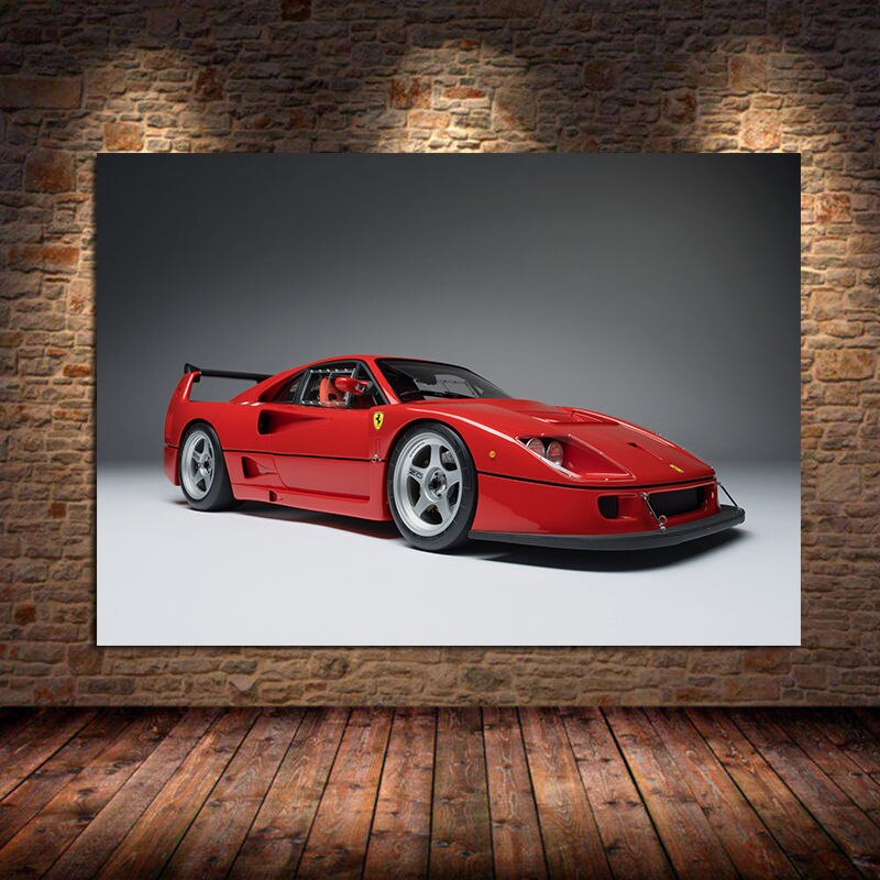 Ferrari F40 Leinwand Kunstdruck